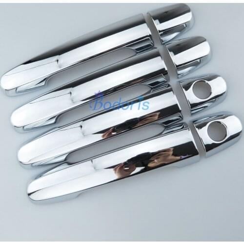 For TOYOTA Innova 2012 2013 2014 2015 Door Handle Cover Grab Holder Protector Panel Trim Chrome Car Styling Accessories