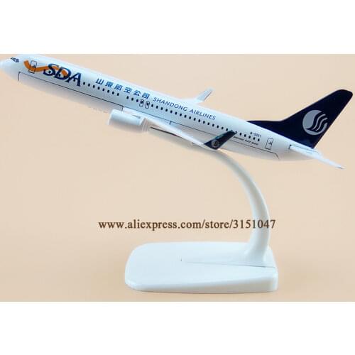 Alloy Metal Air China ShanDong Airlines B737 Airplane Model ShanDong Boeing 737 Plane Model Stand Aircraft Kids Gifts 16cm