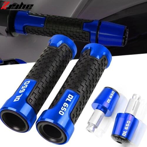 Motorcycle 7/8" 22MM CNC Handlebar Hand Grip Handle Bar End Cap Cover For Suzuki DL650 V-STROM DL 650 VSTROM 2004-2009 2008 2007