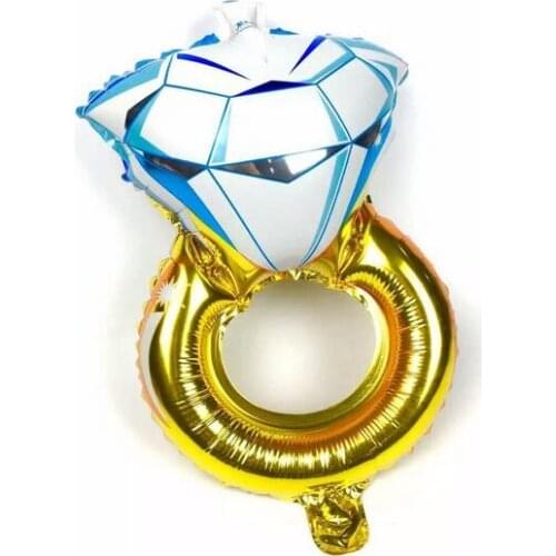 New 30 inch Lover Wedding Marriage Balloon Diamond Balloon Bride Ring Engagement Foil Valentine Balloons Party Toys