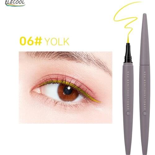ELECOOL Self-adhesive Liquid Eyeliner Pencil Glue-free Magnetic-free For Eyelashes Waterproof Eye Liner Makeup Beauty Cosmetic