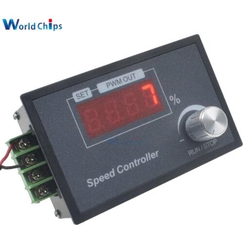 DC 6-60V 0-30A 20A PWM Motor Speed Controller Adjustable Speed Regulator Controller 1-100KHZ Support Brushed Motor