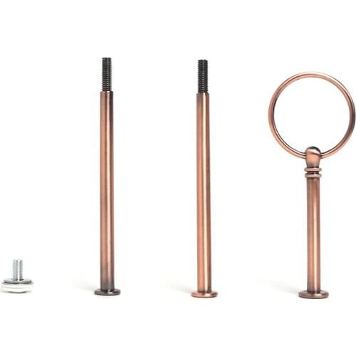 Decorating Supply Metal 3 Tier Round Style Rod Fruit Tray Fitting Decoration Tool Wedding Party Cake Stand Handle