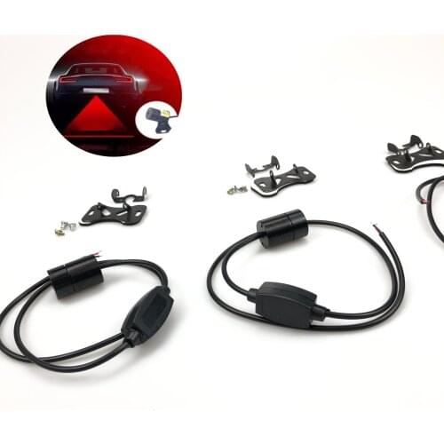 Universal Anti Collision Rear-end Car Red Laser Tail 12V Warning Light Parking Lamp Auto Brake Rearing Fog Light Decorative Lamp