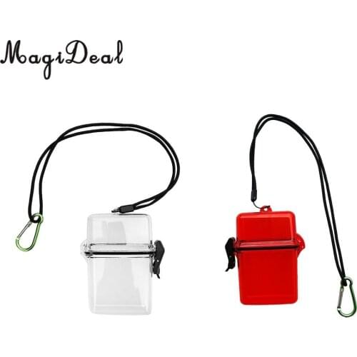 MagiDeal Waterproof Dry Box Container Hook for Scuba Diving Snorkeling Kayaking Clear Canoeing Swimming Boating Sailing Camping