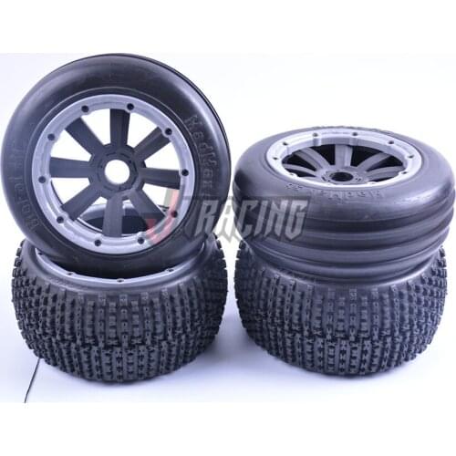 High-strength high-grip road wheel assembly for 1/5 ROVAN ROFUN HPI BAJA 5B