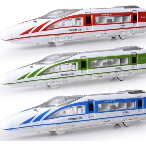 Simulated Alloy Harmony High Speed Metro Model Childrens Acousto-optic Toy Vehicle Train Childrens Toys Cars Toys for Children