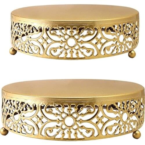 8/12 Inch Round Metal Cake Stand Holder Dessert Cheese Cupcake Pastry Display Plate Tray Serving Platter Party Favor