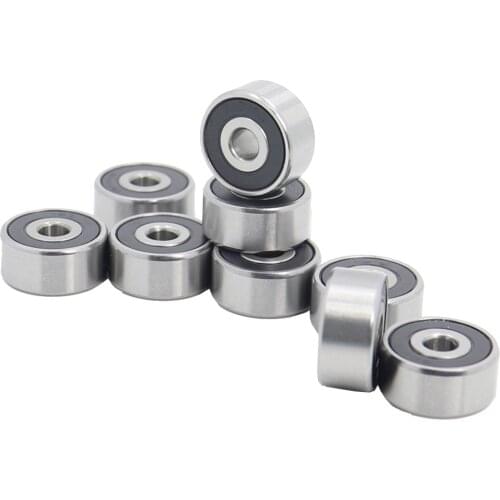1623 2RS ABEC-1 (10PCS) 5/8"x1 3/8"x7/16" inch Shielded Ball Bearings 1623RS 15.875 x 34.925 x 11.112 mm Inch Bearing