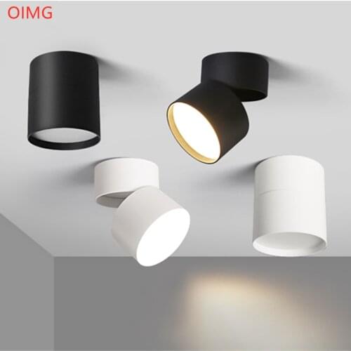 2021 New Style Anti-glare Dimmable Surface Mounted Rotating LED Downlight 20W 15W 10W Epistar Spot Light Ceiling Lamp AC90-260V