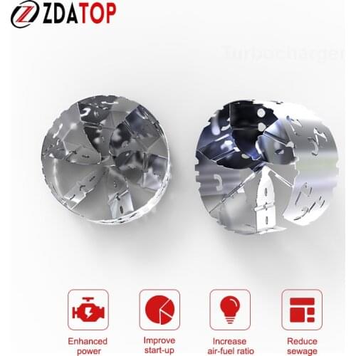 2PCS/1Pack Car Machinery Turbocharger Economizer Fuel Saver Oil Accelerator Improve Air-fuel Ratio Caliber 35-40MM 80-85MM