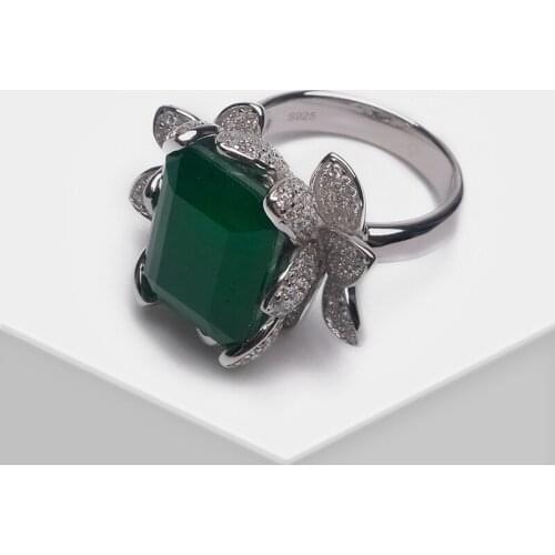 Amorita boutique flower full drill design delicacy ring