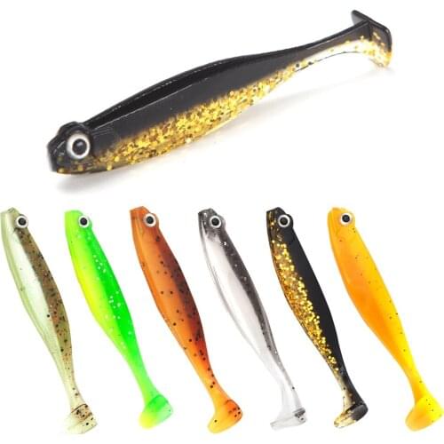 Gorgons 8pcs Soft Bait Fishing Lure Swimbait 60mm 2g Artificiais Pesca Silicone Bait Wobbler Carp Lures Shad Worm Iscas