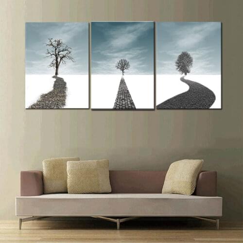 Print Canvas Painting Modern Green Plant trees Canvas Art Print Poster Nordic Green Plant Wall Pictures Kids Room Large Painting