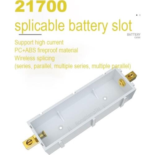 21700 Battery Storage Box Detachable 21700 holder Spliced Power Bank Case DIY Power Wall Slot Batteries Container With M3 Screw