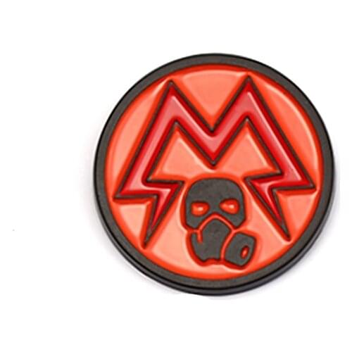 Game Metro Exodus 2033 Brooch Enamel Pin Round Metal Brooches Badge Collection Gift Women Men Jewelry Accessories