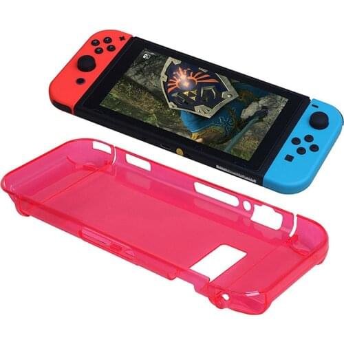 PC Crystal Protective Case for Nintendo Switch Host Handle Split Drop-proof Protection Case Cover Waterproof Games Accessories