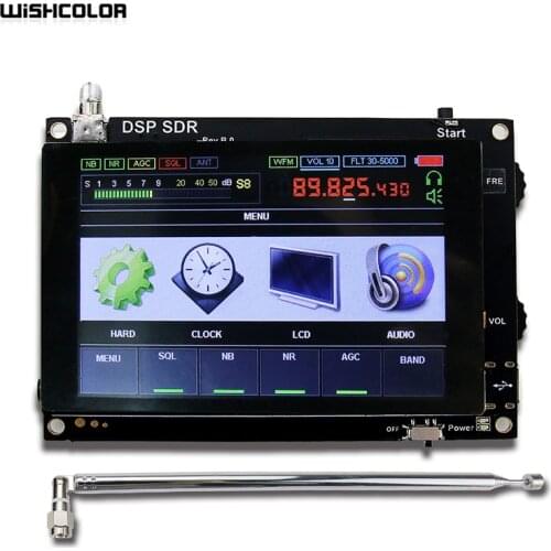 Wishcolor 50KHz-200MHz Malachite SDR Malahit SDR Radio Receiver 2 Speakers 3.5" Display Antenna Without Shell