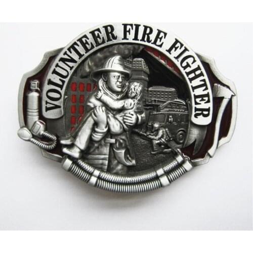 Jeansfriend New Hero Volunteer Fire Fighter Belt Buckle also Stock in US