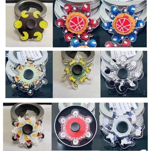 Hand Spinner Running Fingertip Gyro Relief Stress Kid Fidget Spinner Concentration Toy Stress Relief Bearing Cartoon Character