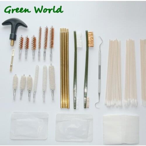 Green World Customized Universal Gun Cleaning Kit For Rifle Pistol, Gun Brush Tool Set