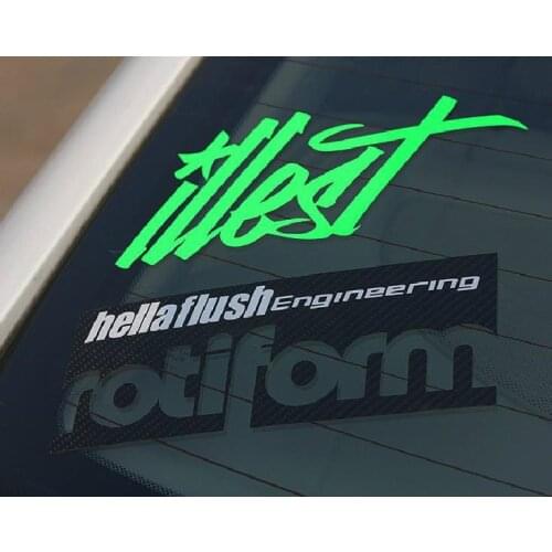 XGS DECAL Car vinyl decal stickers kit (2 stickers) illest car motorcycle car reflective stickers