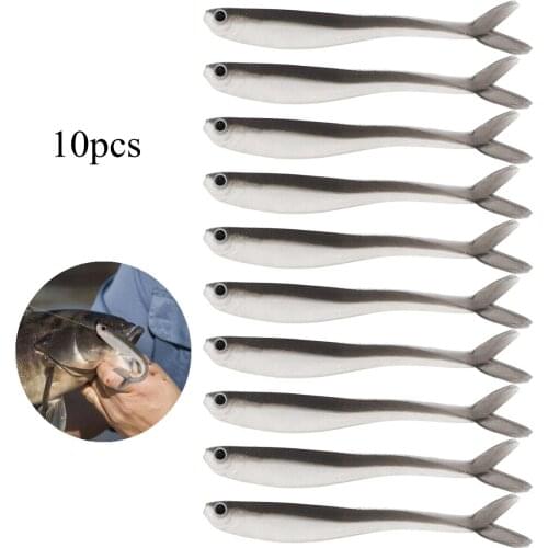 10pcs/set Fishing Soft Bait 2g 8.5cmWobbler Artificial Loach Bait Bass Fishing Lure Crankbait Swimbait Lures