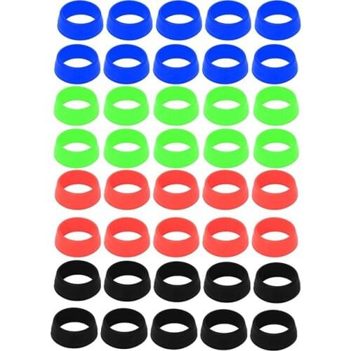 10Pcs Bike Seatpost Dust Cover Ring Soft Silicone 25-30mm Waterproof Bicycle Seatpost Cover for MTB Road Bike