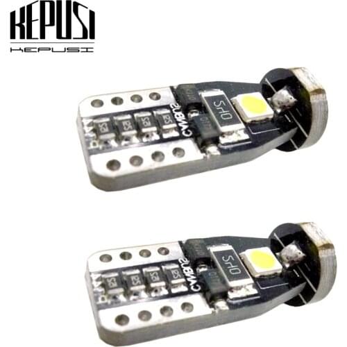 2pcs T10 LED Bulbs White 168 501 W5W LED Lamp T10 Wedge 3030 3SMD Interior Lights 12V for toyota camry 50 avensis corolla