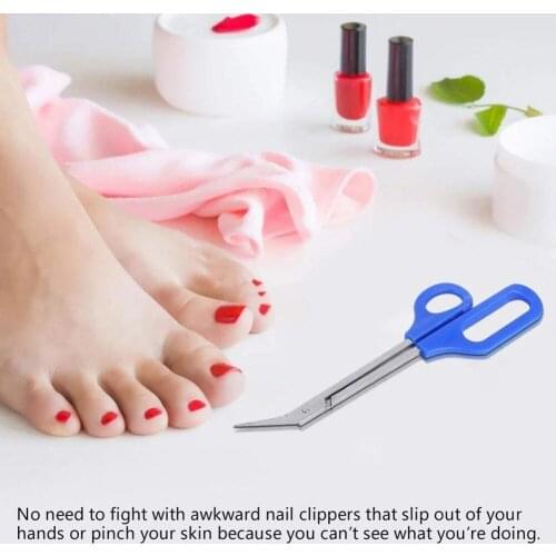 20CM Long Reach Easy Grip Toe Nail Toenail Scissor Trimmer for disabled Cutter Clipper Manicure Pedicure Trim Chiropody