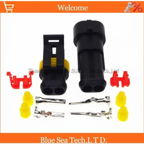 2Pin/way AMP 282104-1/282080-1 Automotive HID Connectors for HEV/EV Start/Stop/Inverter Systems etc