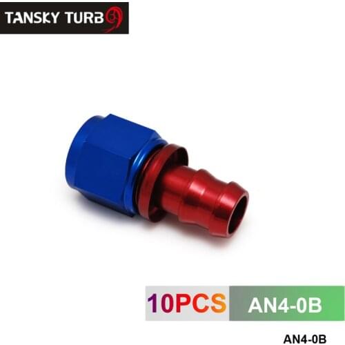 4AN AN4 4-AN STRAIGHT SWIVEL OIL/FUEL/GAS LINE HOSE END PUSH-ON MALE FITTING AN4-0B