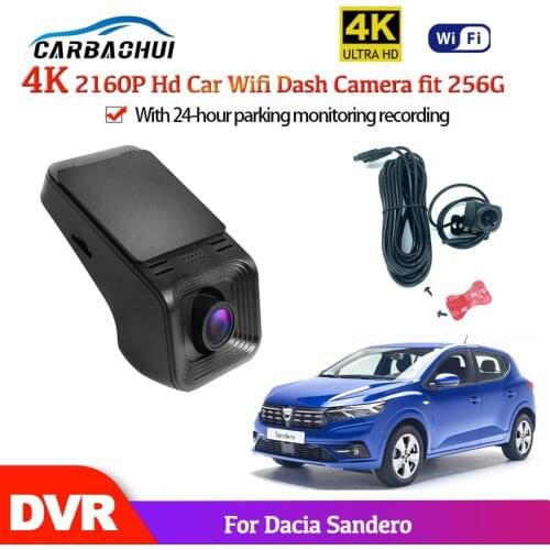 4K HD 2160P Car Mini Wifi Camera Full dvr Car Dash Cam Video Recorder Original DVR For Dacia Sandero High-quality night vision