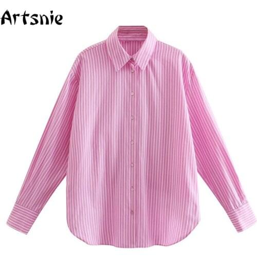 Artsnie Women's Striped Shirts