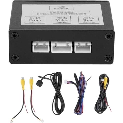 Car Front View Camera Switcher Parking Camera Converter Front Rear View Video Switch Channel Control Box