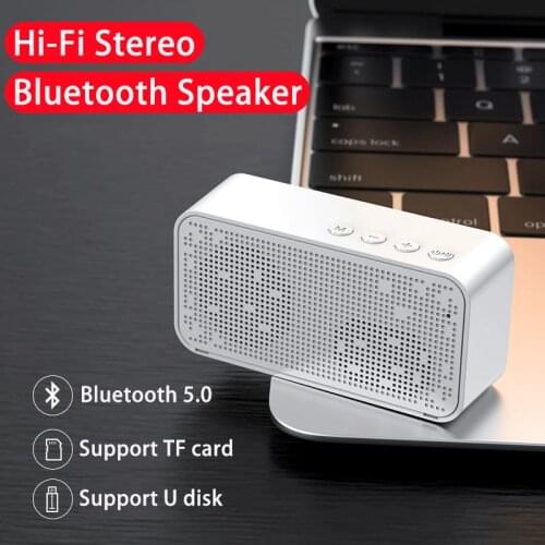 New Creative Wireless Bluetooth Speaker with FM Radio Portable HIFI Stereo Outdoor Mini Small Audio Voice Announcer 8 Hours Play