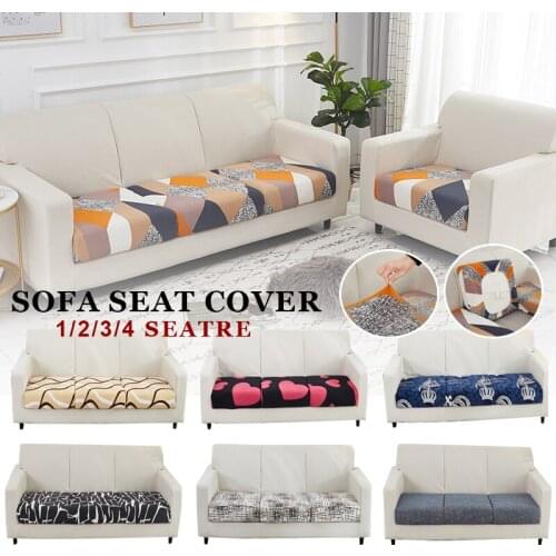 Sofa Seat Cushion Cover Cover Chair Funiture Protector Printing Pet Kids Stretch Washable Removable Slipcover 1/2/3/4 Seat