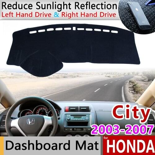 For Honda City 2003~2007 Anti-Slip Mat Dashboard Cover Pad Sunshade Dashmat Protect Carpet Accessories GD8 GD9 2004 2005 2006