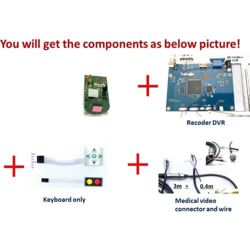 Endoscope camera PCB module HD SDI 1080P medical camera chip and recorder DVR video Laparoscopy ENT endoscopy