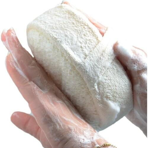 Natural Loofah Sponge Bath Ball Shower Rub Bath Shower Wash Body Pot Sponge Scrubber Durable Healthy Massage Brush