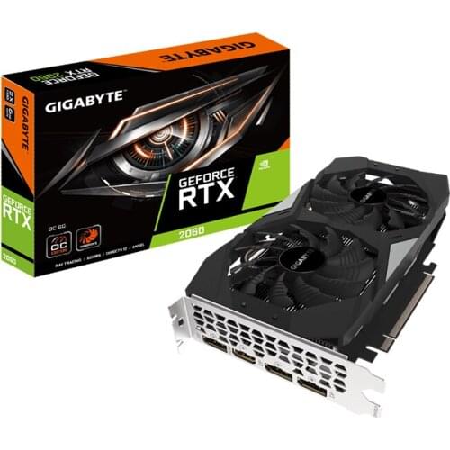 GIGABYTE NVIDIA RTX 2060 OC 6G GDDR6 192 bit Gaming Graphics Card Nvidia RTX 2060 Graphics Card