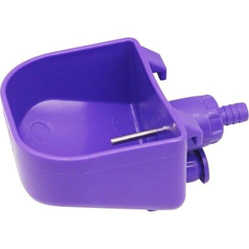 1 Set Purple Rabbit drinking bowl Nipple drinker Farm livestock feeding and drinking equipment Animal cage drinking bowl