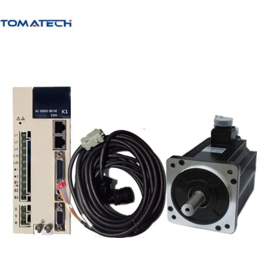 Best quality servo kit TOMATECH 130mm flange 2.3KW 1500rpm 15nm 130ST-M15015 5 meters cable servo motor and servo driver