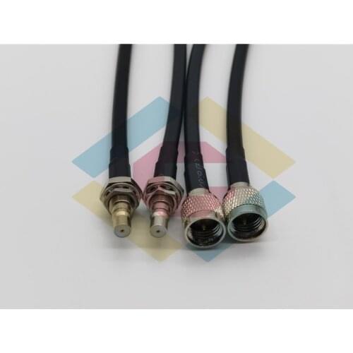 Mini UHF to QMA bus RF signal line 50 ohm Mini UHF to QMA bus 50-3 connection line