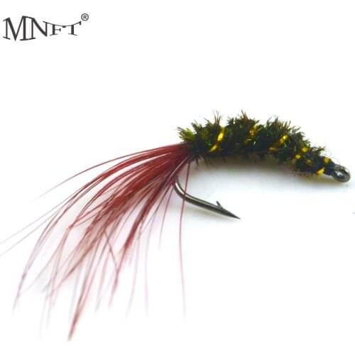 MNFT 10PCS Nymph Pheasant Tail Steel Bait Hook Fly Trout Fishing Flies Lures 11