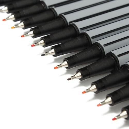 0.4mm 24 fineliner pens color fineliners set markers water colorful school marker pen art painting Fine professional finliner