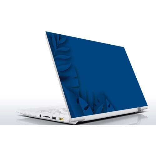 Sticker Master blue leaves universal laptop skin for 13 14 15 15.6 16 17 19 "inc notebook decal for Mac, dell, Acer, HP, Toshiba, Asus