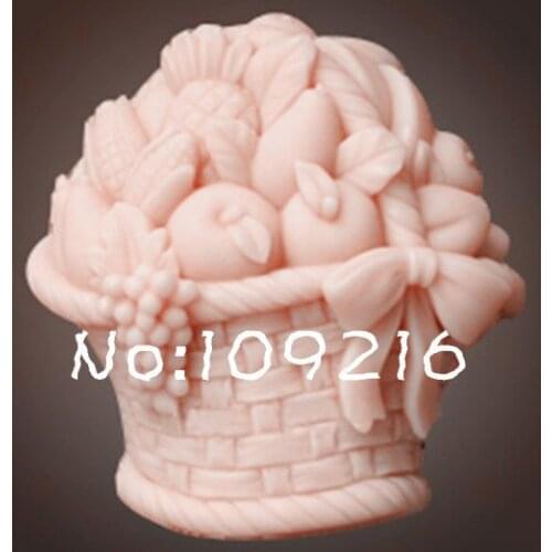 Wholesale!!!1pcs Fruit Basket (ZX1625) Silicone Handmade Soap Mold Crafts DIY Mold