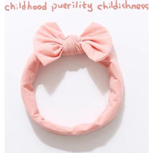Newborn Headbands For Baby Girls Nylon Bow Hair Bands Adjustable Elastic Material With Fashion Desgin For Baby Hair Accessories