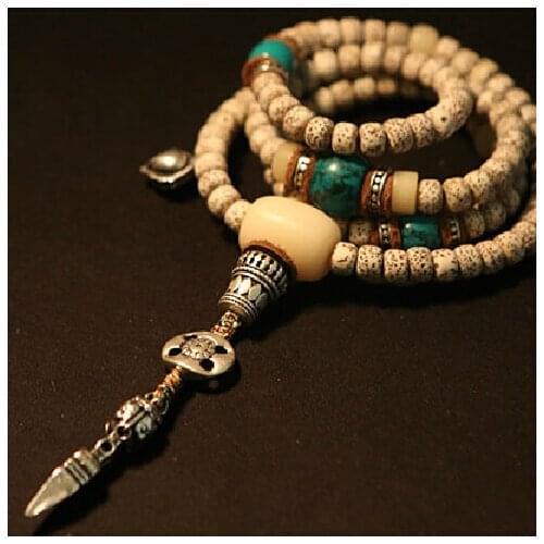 Blessed Mala Tibetan Rosary Beads Tibetan Seeds Mala Buddhist 108 Prayer Beads Tibetan Designer Mala
